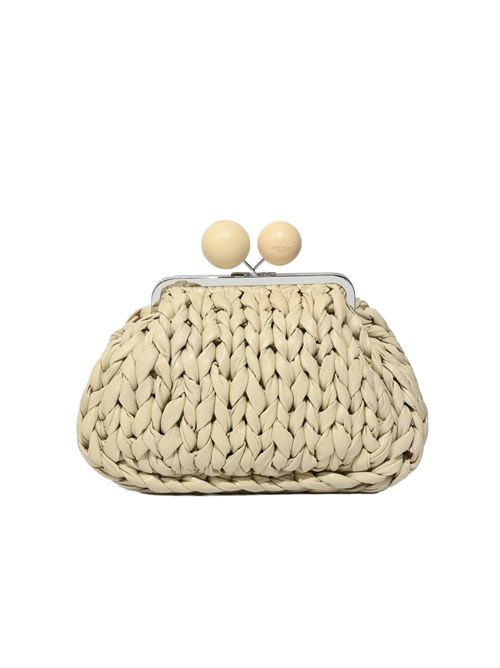 Borsa Pasticcino Bag Medium WKALIBERO in nappa tricot Avorio WEEKEND MAX MARA | 2615511055600001
